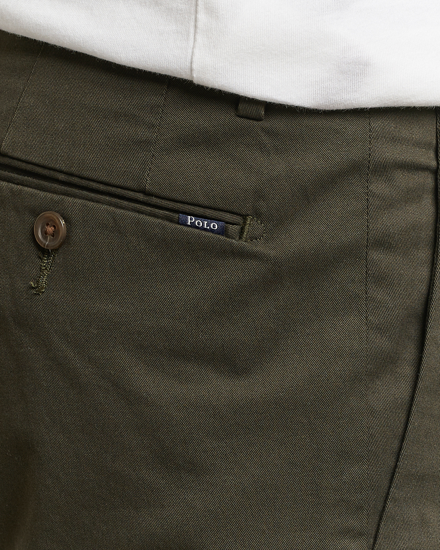 Homme | Pantalons | Polo Ralph Lauren | Slim Fit Stretch Chinos Oil Cloth Green