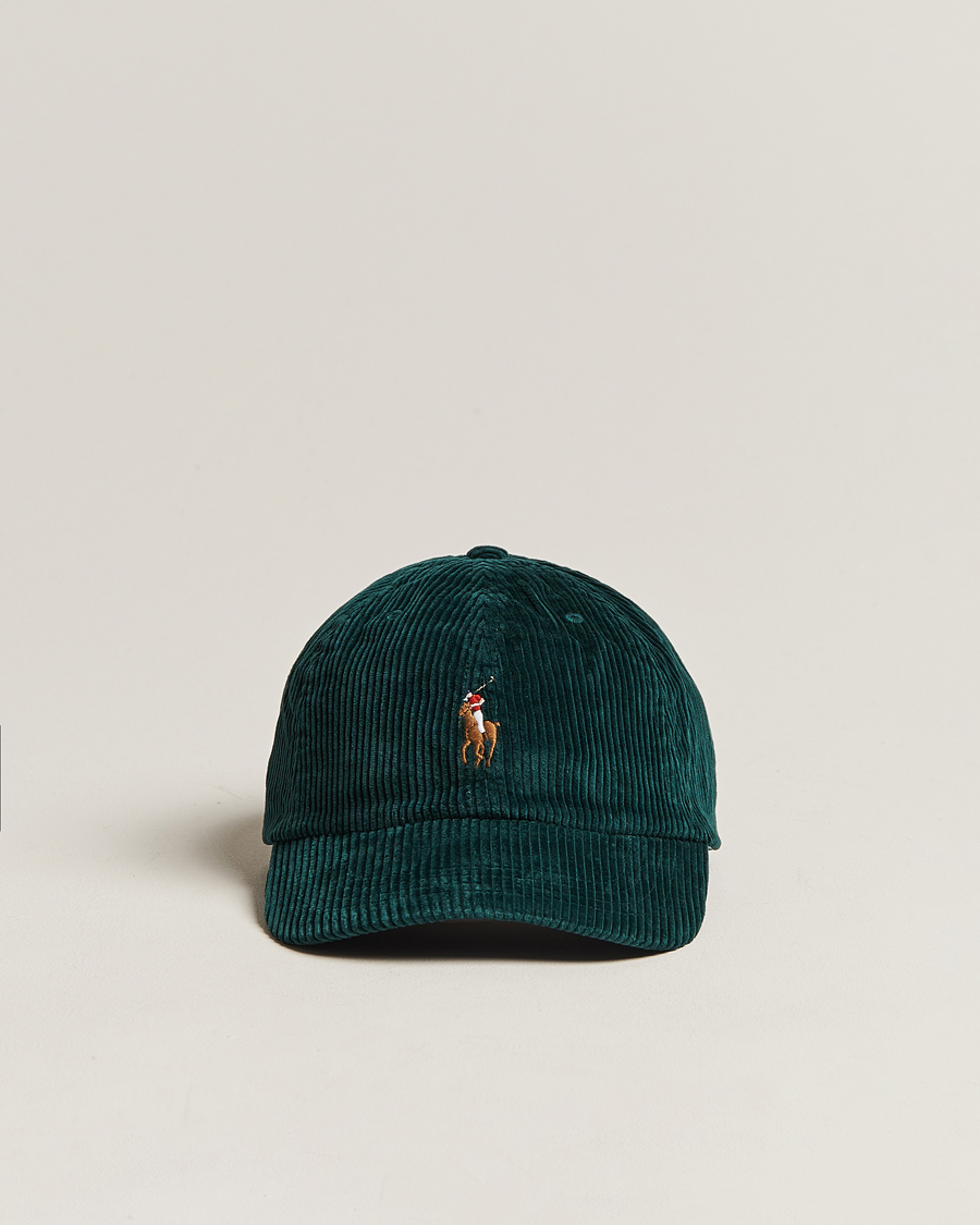 Homme | Polo Ralph Lauren Corduroy Cap College Green | Polo Ralph Lauren | Corduroy Cap College Green