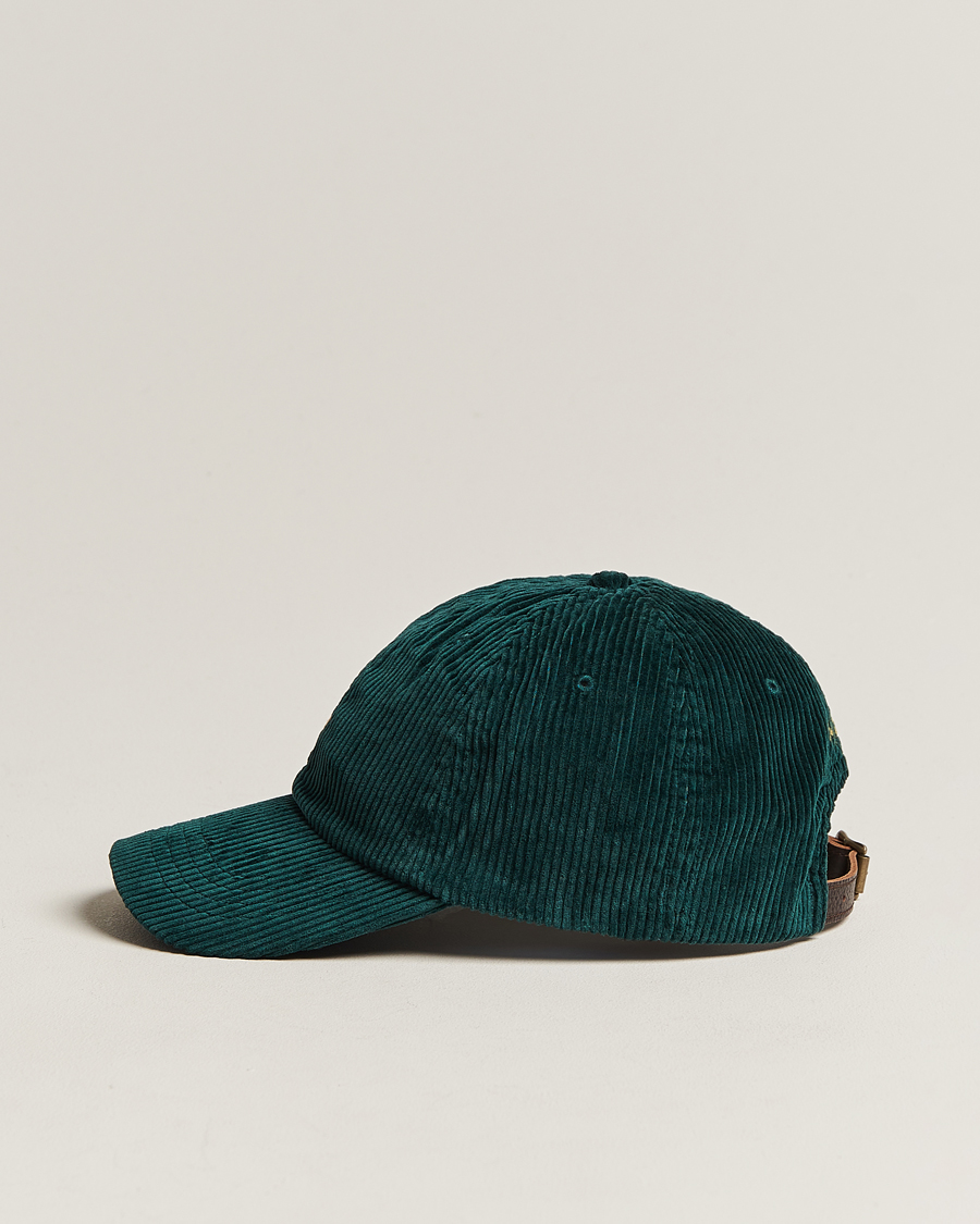 Homme | Polo Ralph Lauren Corduroy Cap College Green | Polo Ralph Lauren | Corduroy Cap College Green