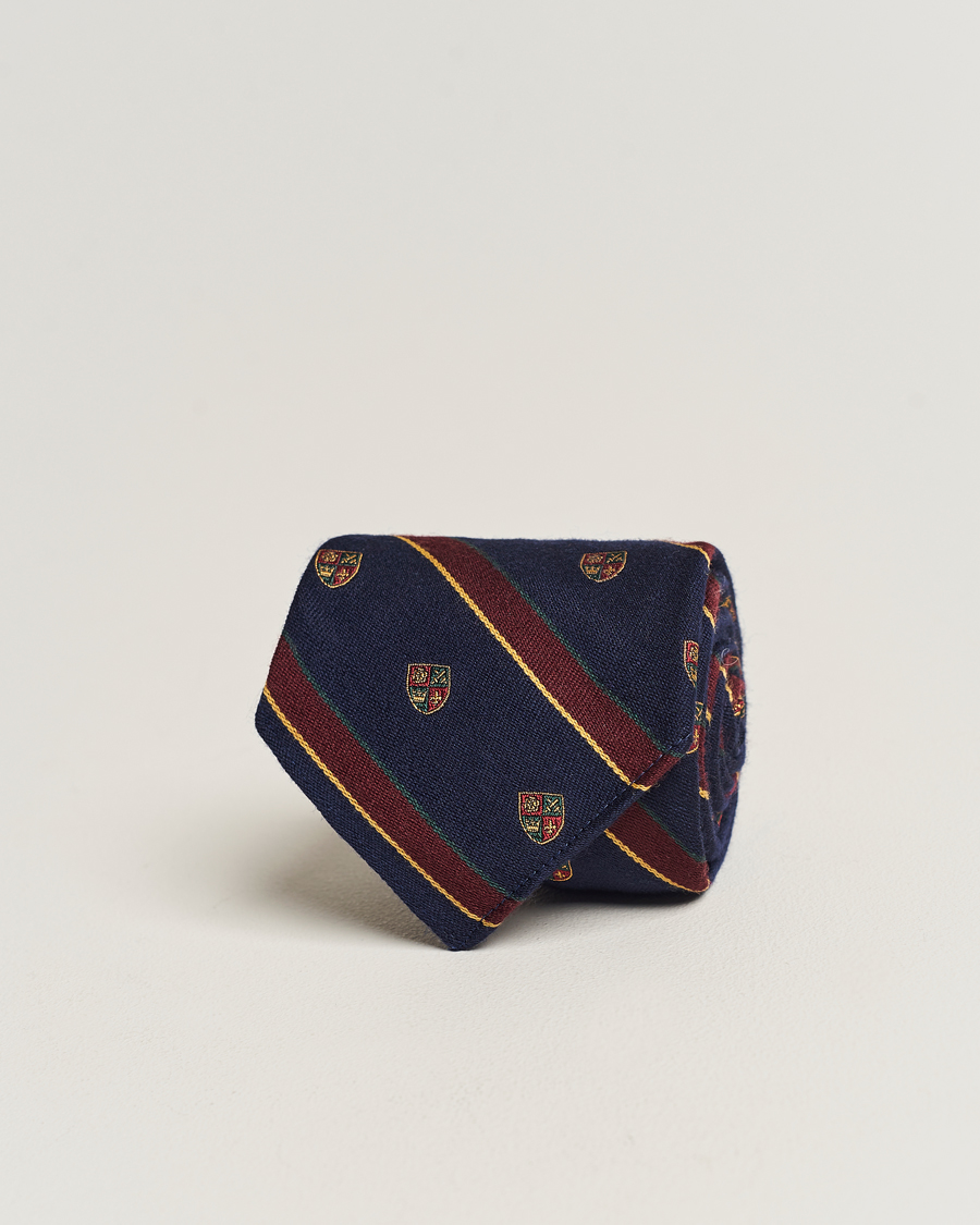 Homme | Polo Ralph Lauren Vintage Club Striped Tie Navy | Polo Ralph Lauren | Vintage Club Striped Tie Navy