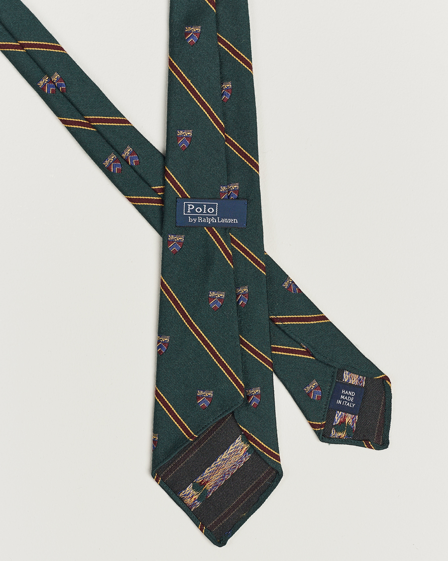 Homme | Polo Ralph Lauren Vintage Club Striped Tie Green | Polo Ralph Lauren | Vintage Club Striped Tie Green