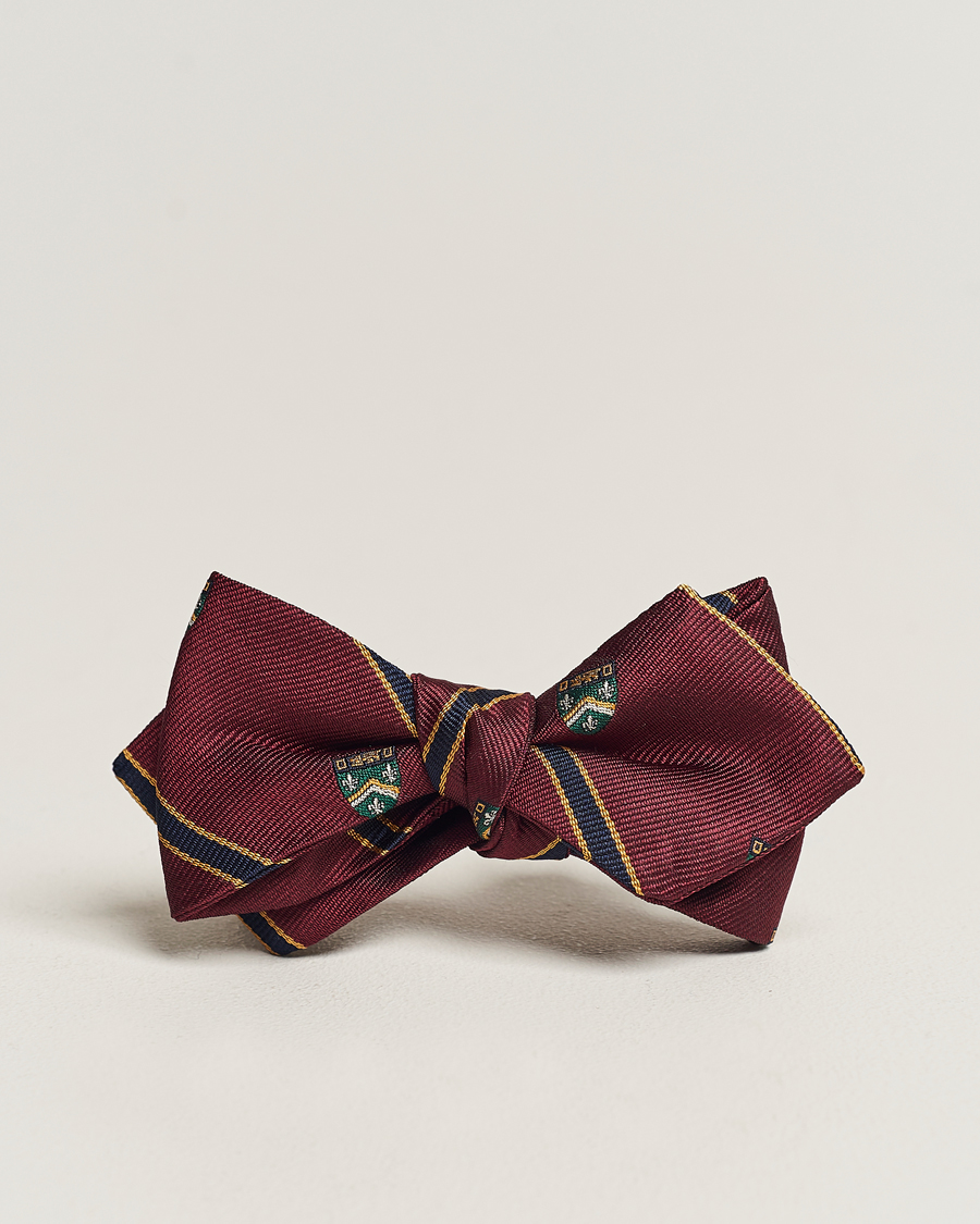 Homme | Polo Ralph Lauren Vintage Club Striped Bow Tie Wine | Polo Ralph Lauren | Vintage Club Striped Bow Tie Wine