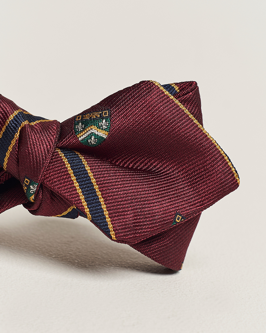 Homme | Polo Ralph Lauren Vintage Club Striped Bow Tie Wine | Polo Ralph Lauren | Vintage Club Striped Bow Tie Wine