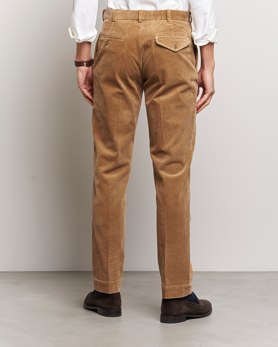 Homme | Pantalons | Polo Ralph Lauren | Corduroy Pleated Trousers Rustic Tan