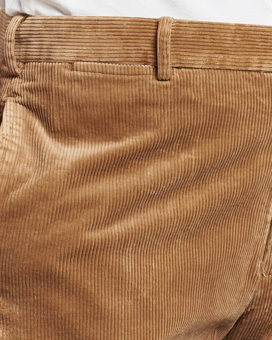 Homme | Pantalons | Polo Ralph Lauren | Corduroy Pleated Trousers Rustic Tan