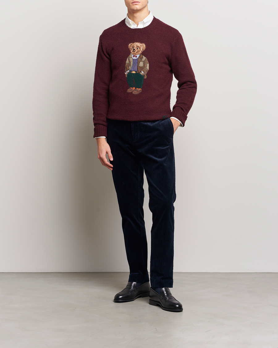 Homme | Pantalons | Polo Ralph Lauren | Corduroy Pleated Trousers Aviator Navy