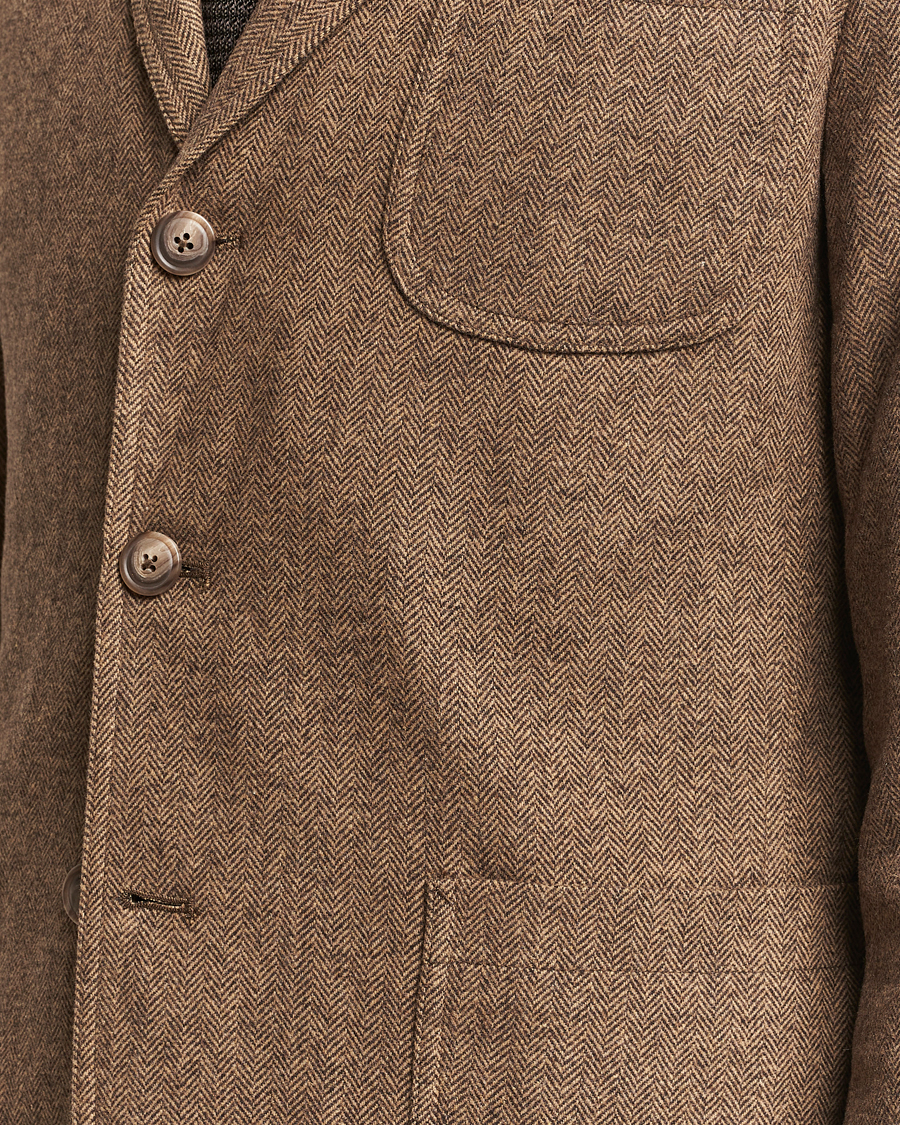 Homme | Blazers | Polo Ralph Lauren | Classic Herringbone Sportcoat Brown/Tan