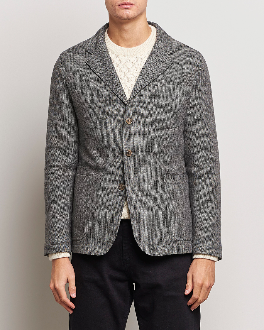 Homme | Blazers | Polo Ralph Lauren | Classic Herringbone Sportcoat Black/Cream