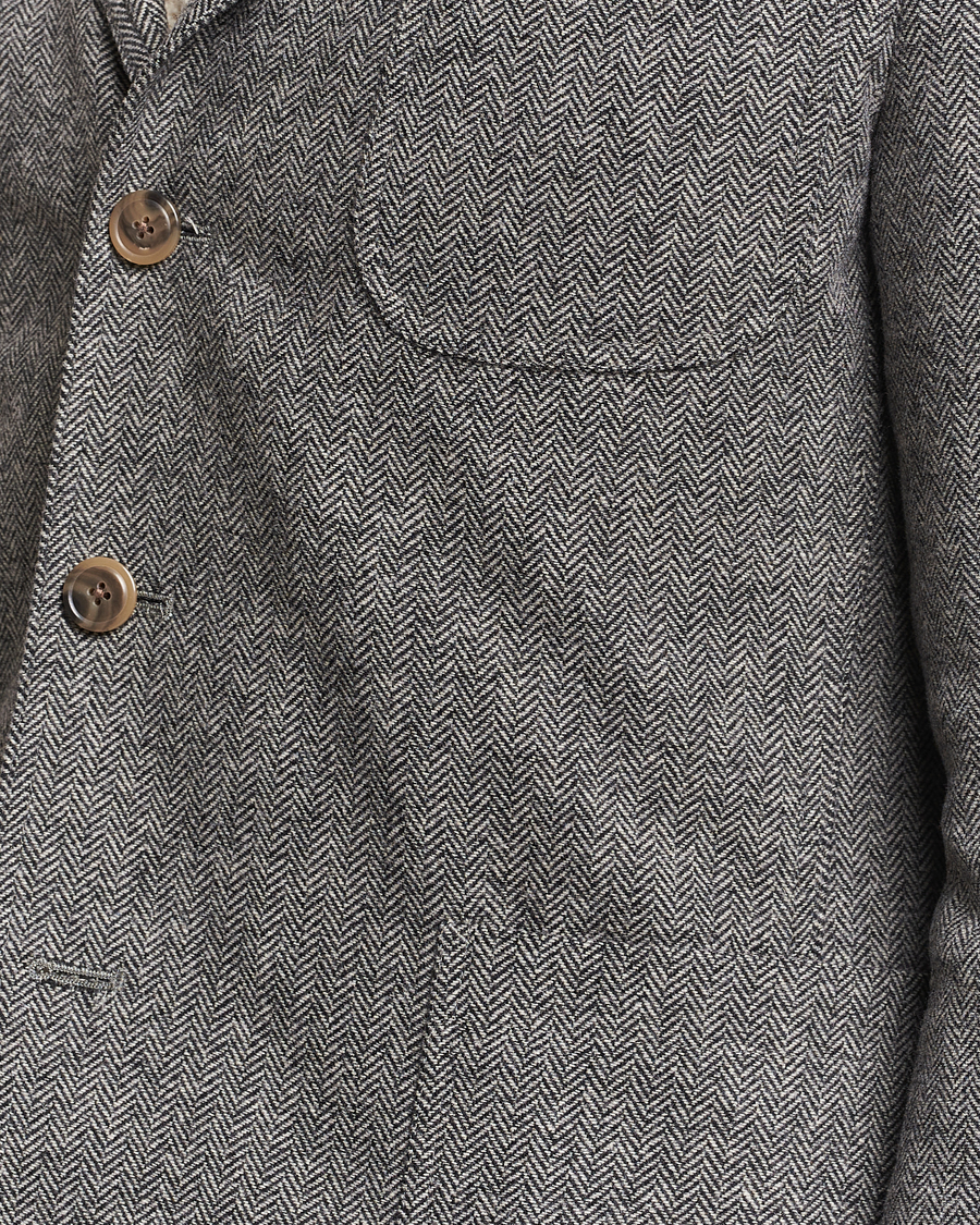 Homme | Blazers | Polo Ralph Lauren | Classic Herringbone Sportcoat Black/Cream