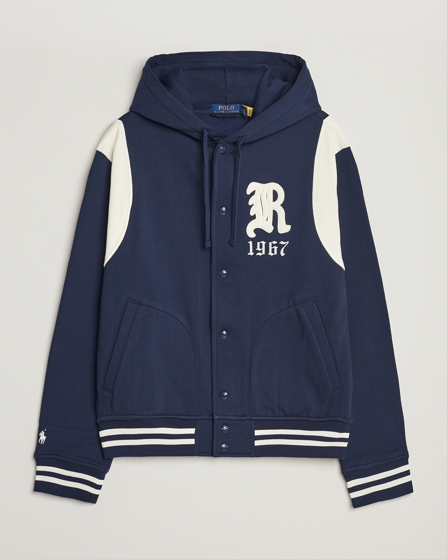 Homme | Manteaux Et Vestes | Polo Ralph Lauren | Athletic Fleece Jacket Cruise Navy/Clubhouse Cream
