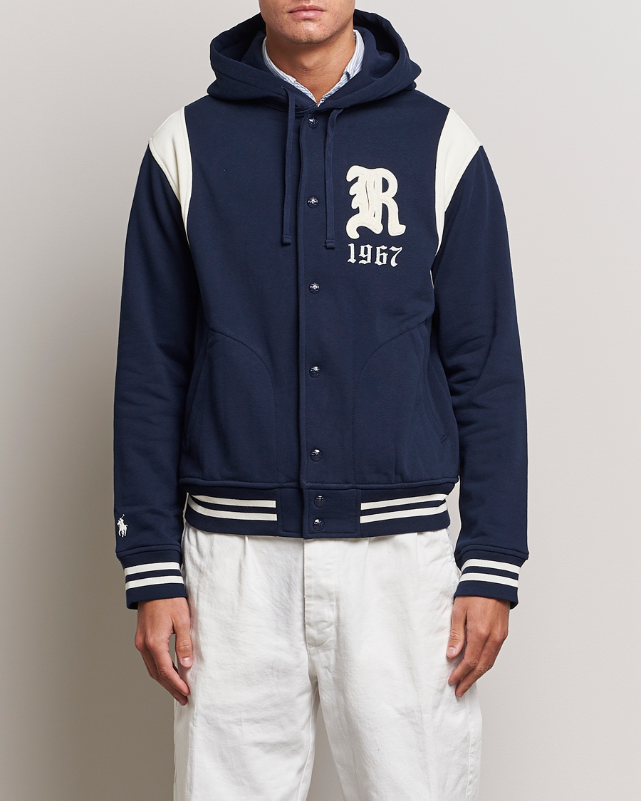 Homme | Manteaux Et Vestes | Polo Ralph Lauren | Athletic Fleece Jacket Cruise Navy/Clubhouse Cream