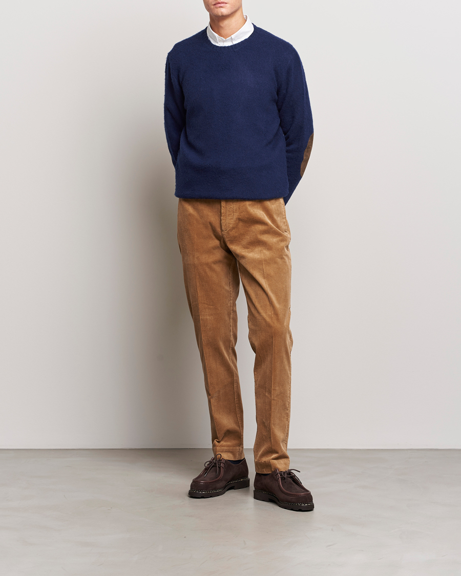 Homme | Pulls Et Tricots | Polo Ralph Lauren | Wool/Cashmere Patch Crew Neck Bright Navy