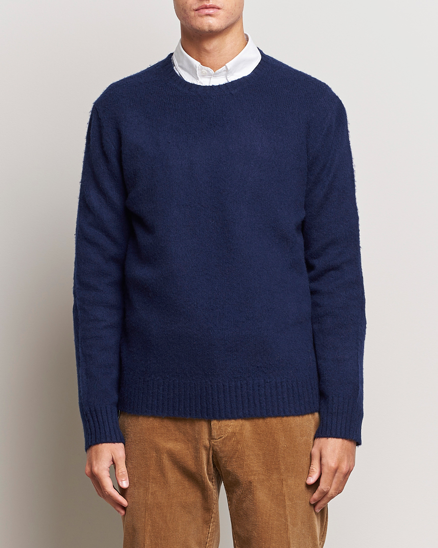 Homme | Pulls Et Tricots | Polo Ralph Lauren | Wool/Cashmere Patch Crew Neck Bright Navy