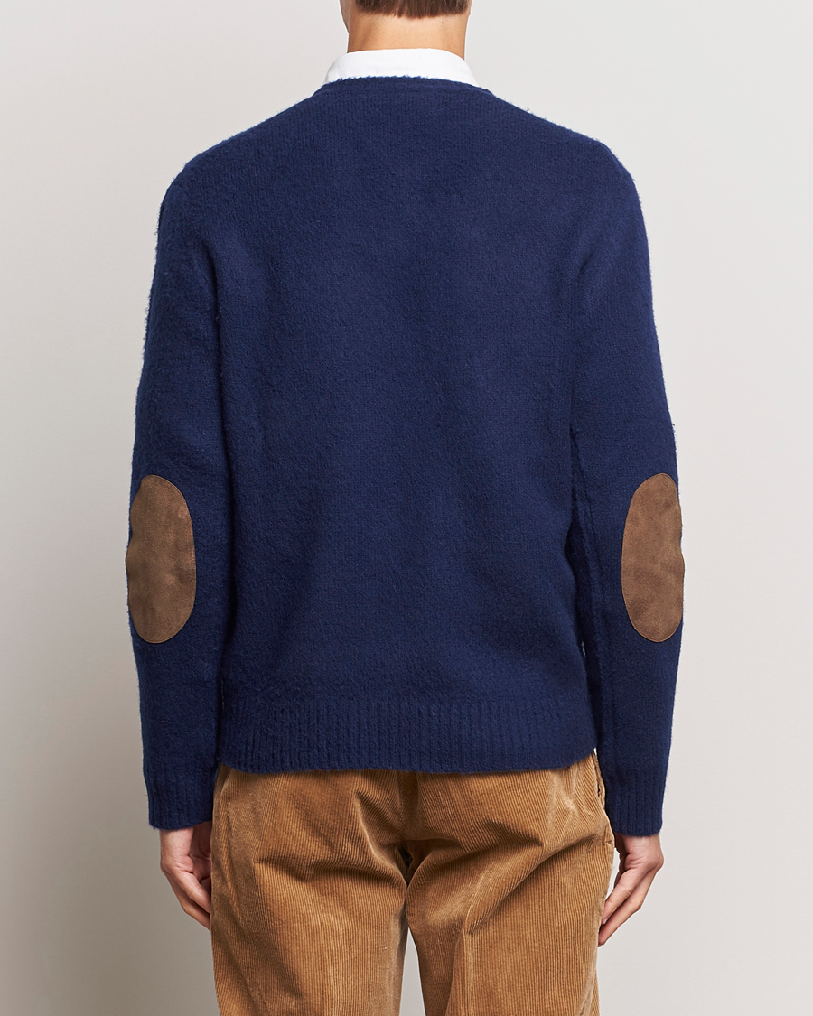 Homme | Pulls Et Tricots | Polo Ralph Lauren | Wool/Cashmere Patch Crew Neck Bright Navy