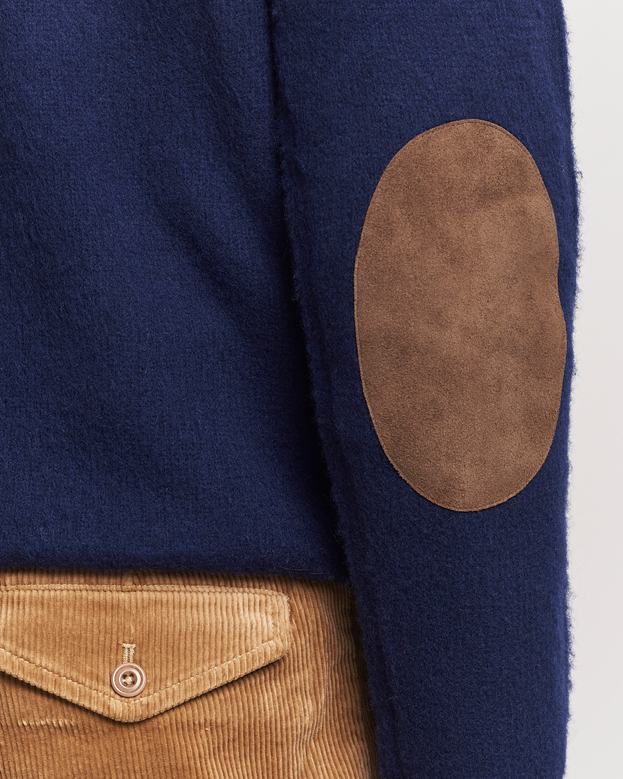 Homme | Pulls Et Tricots | Polo Ralph Lauren | Wool/Cashmere Patch Crew Neck Bright Navy