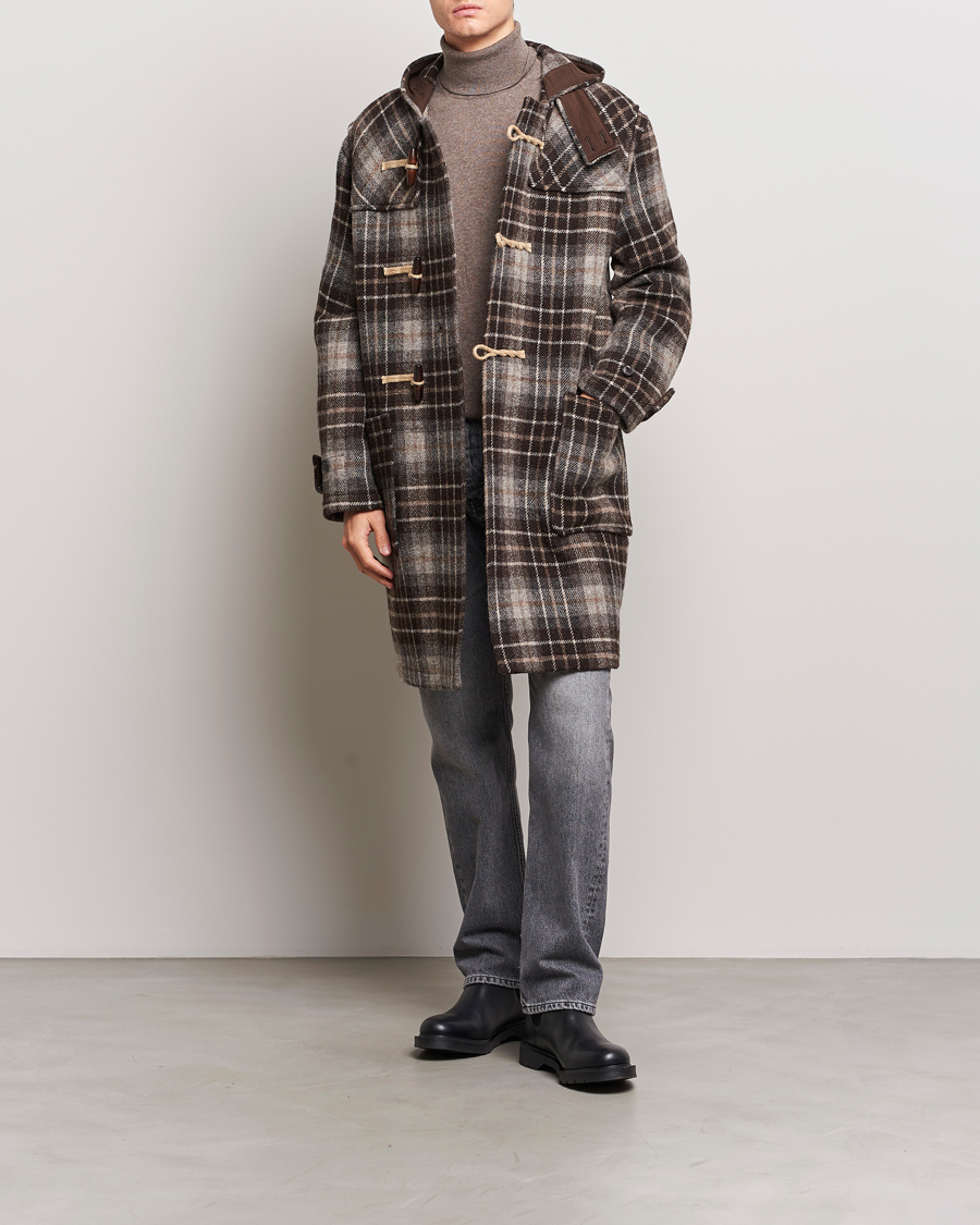 Homme | Manteaux Et Vestes | Gloverall | De Bonne Facutre Wool Duffle Coat Black/Grey