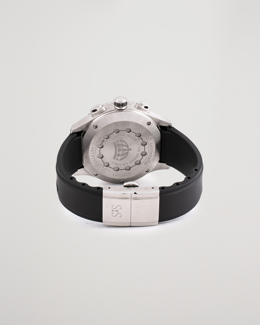 Homme | Sjöö Sandström Pre-Owned UTC Skydiver 017401 Steel Black | Sjöö Sandström Pre-Owned | UTC Skydiver 017401 Steel Black
