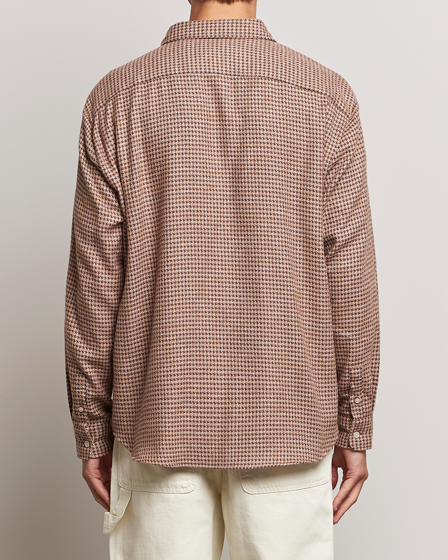 Homme | Chemises | Palmes | Cyrus Houndstooth Cotton Shirt Brown