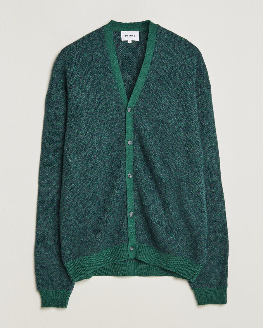 Homme | Pulls Et Tricots | Palmes | Jacquard Knit Cardigan Dark Green