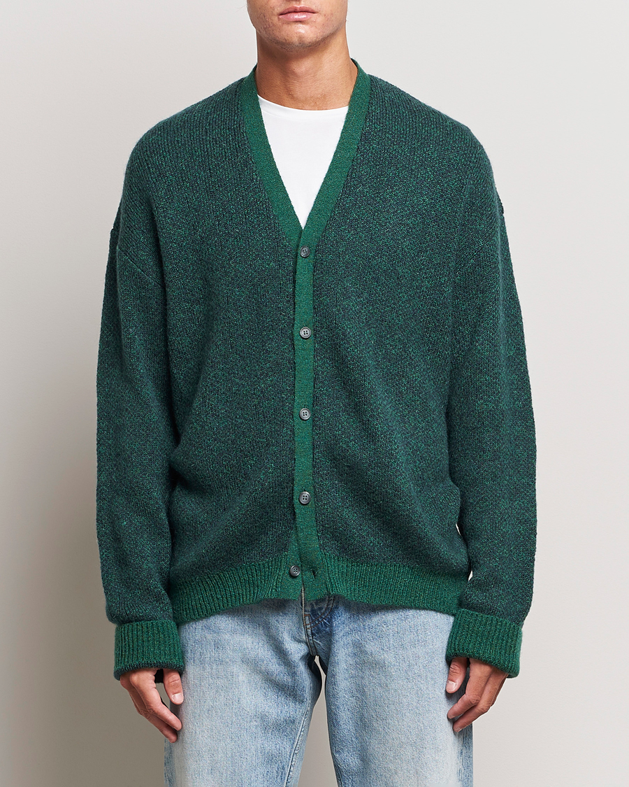 Homme | Pulls Et Tricots | Palmes | Jacquard Knit Cardigan Dark Green