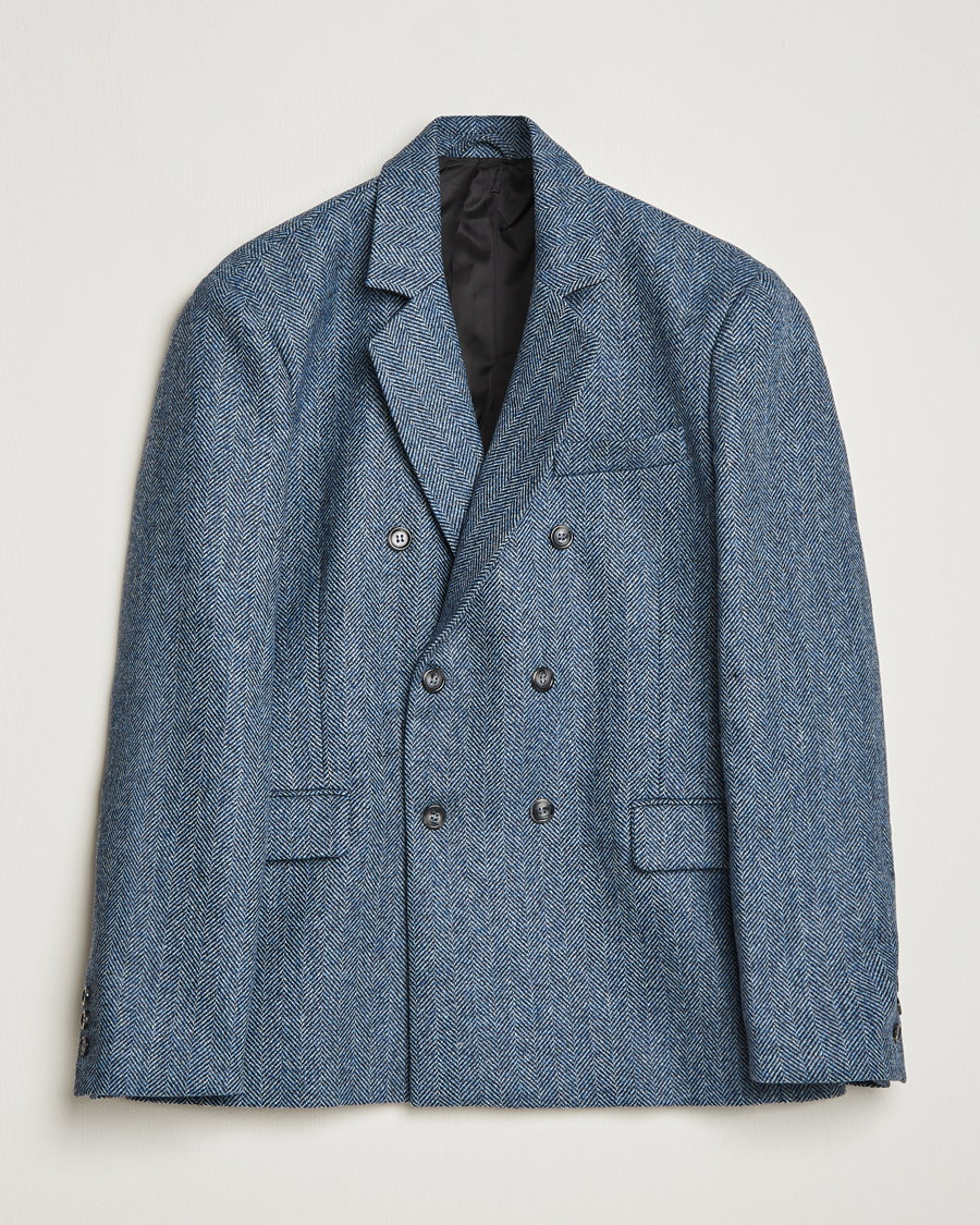 Homme | Blazers | Palmes | Double Blaze Tweed Sport Coat Navy Herringbone