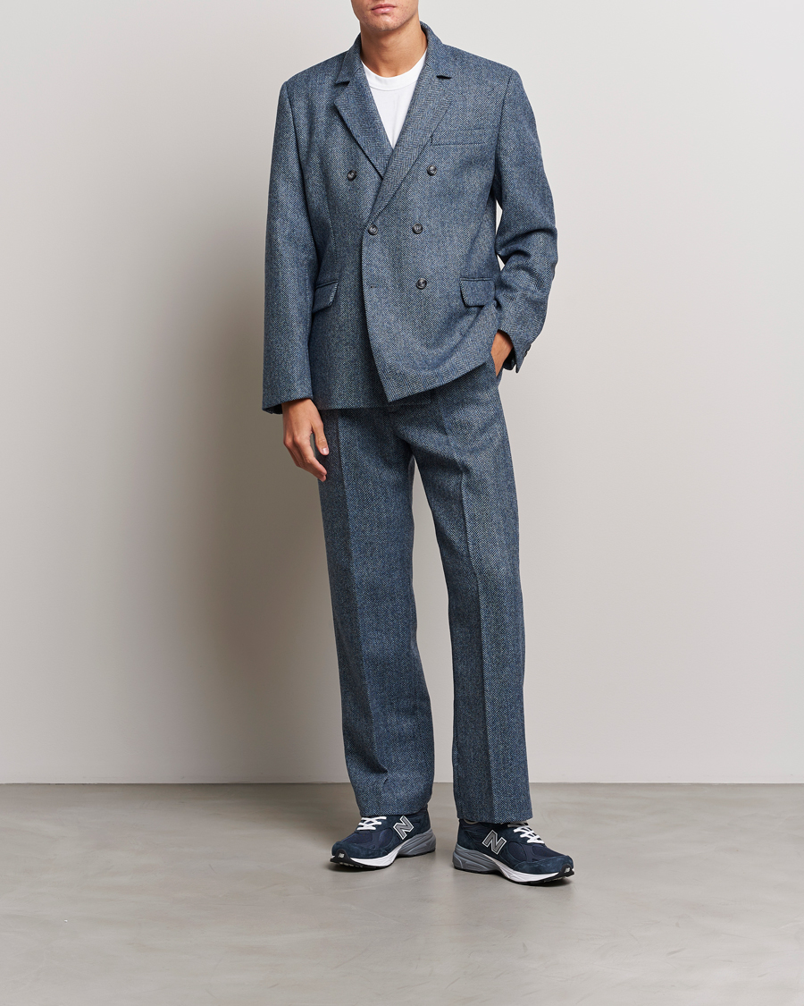 Homme | Blazers | Palmes | Double Blaze Tweed Sport Coat Navy Herringbone