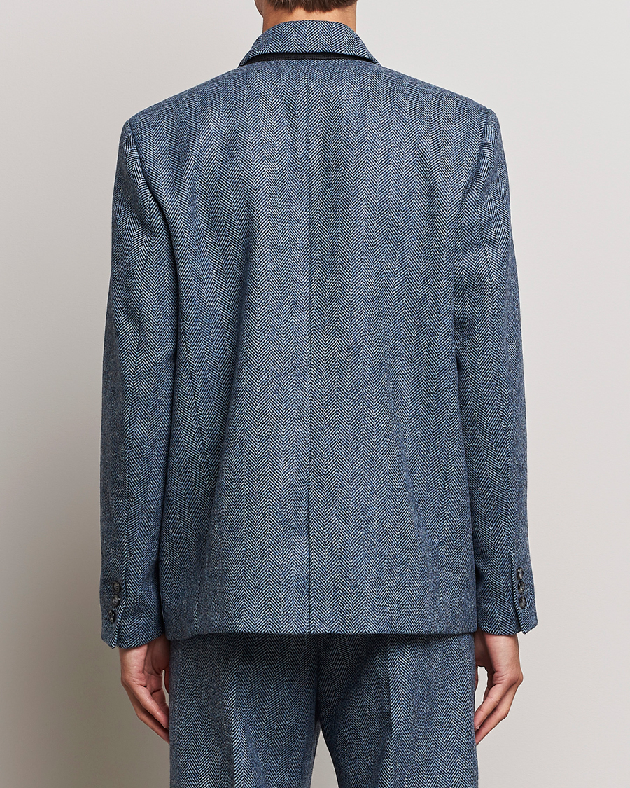 Homme | Blazers | Palmes | Double Blaze Tweed Sport Coat Navy Herringbone