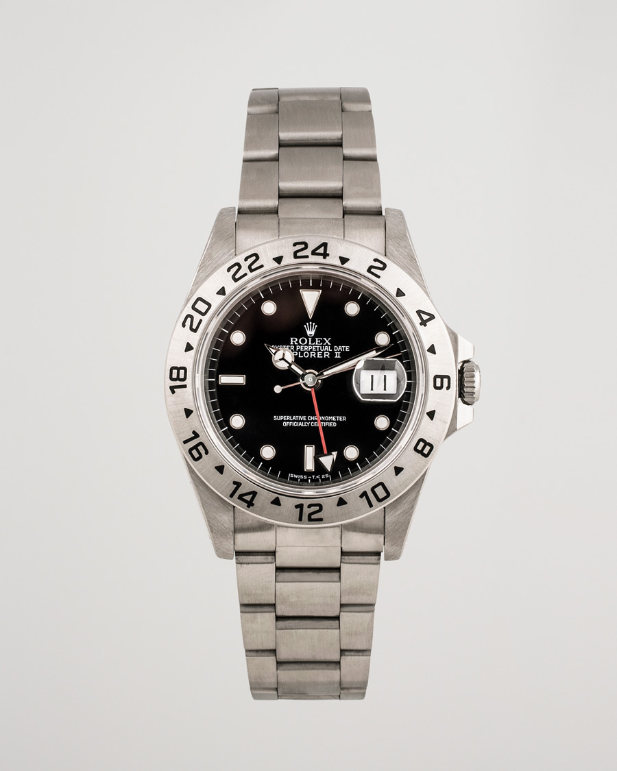 Homme | Rolex Pre-Owned Explorer II 16570 Steel Black | Rolex Pre-Owned | Explorer II 16570 Steel Black