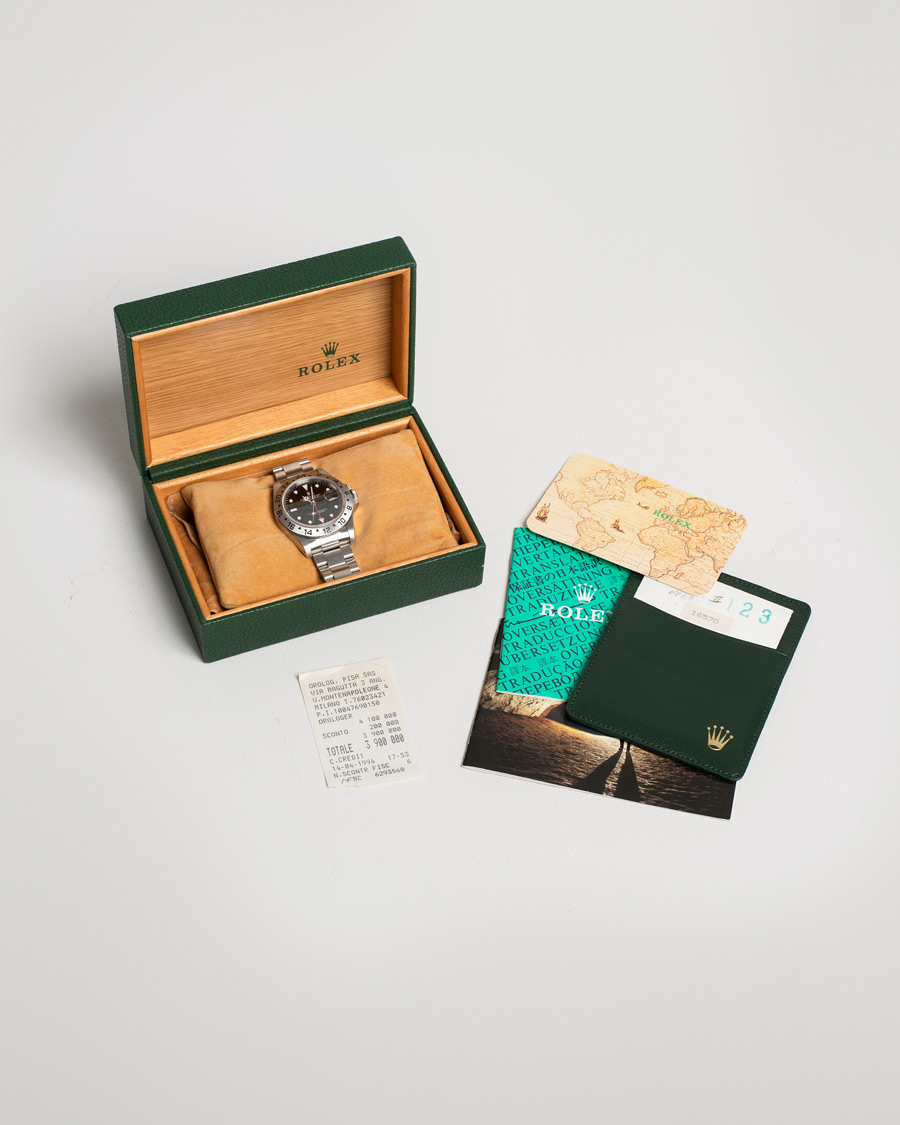 Homme | Rolex Pre-Owned Explorer II 16570 Steel Black | Rolex Pre-Owned | Explorer II 16570 Steel Black