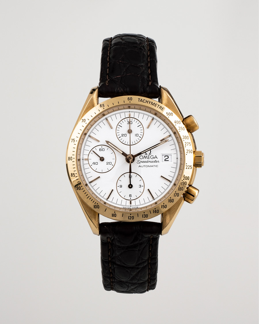 Homme | Omega Pre-Owned Speedmaster Date 18K 3611.20.29 Steel White | Omega Pre-Owned | Speedmaster Date 18K 3611.20.29 Steel White