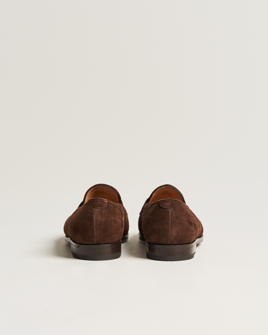Homme | Loafers | John Lobb | Lopez Penny Loafer Dark Brown Suede