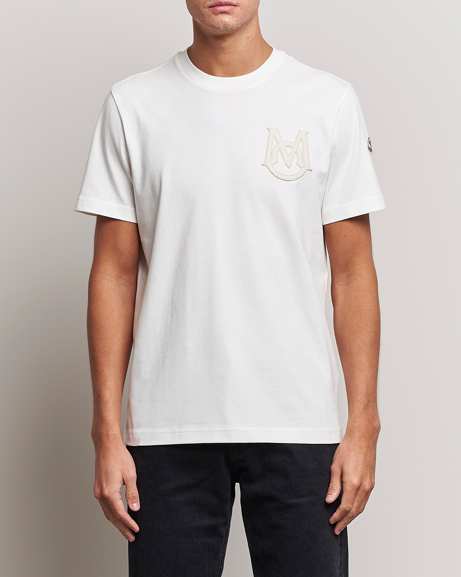 Homme | T-shirts | Moncler | Embossed Logo T-shirt White