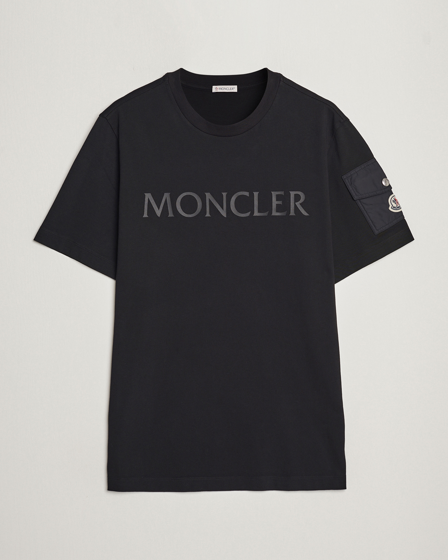 Homme | T-shirts | Moncler | Sleeve Pocket T-shirt Black