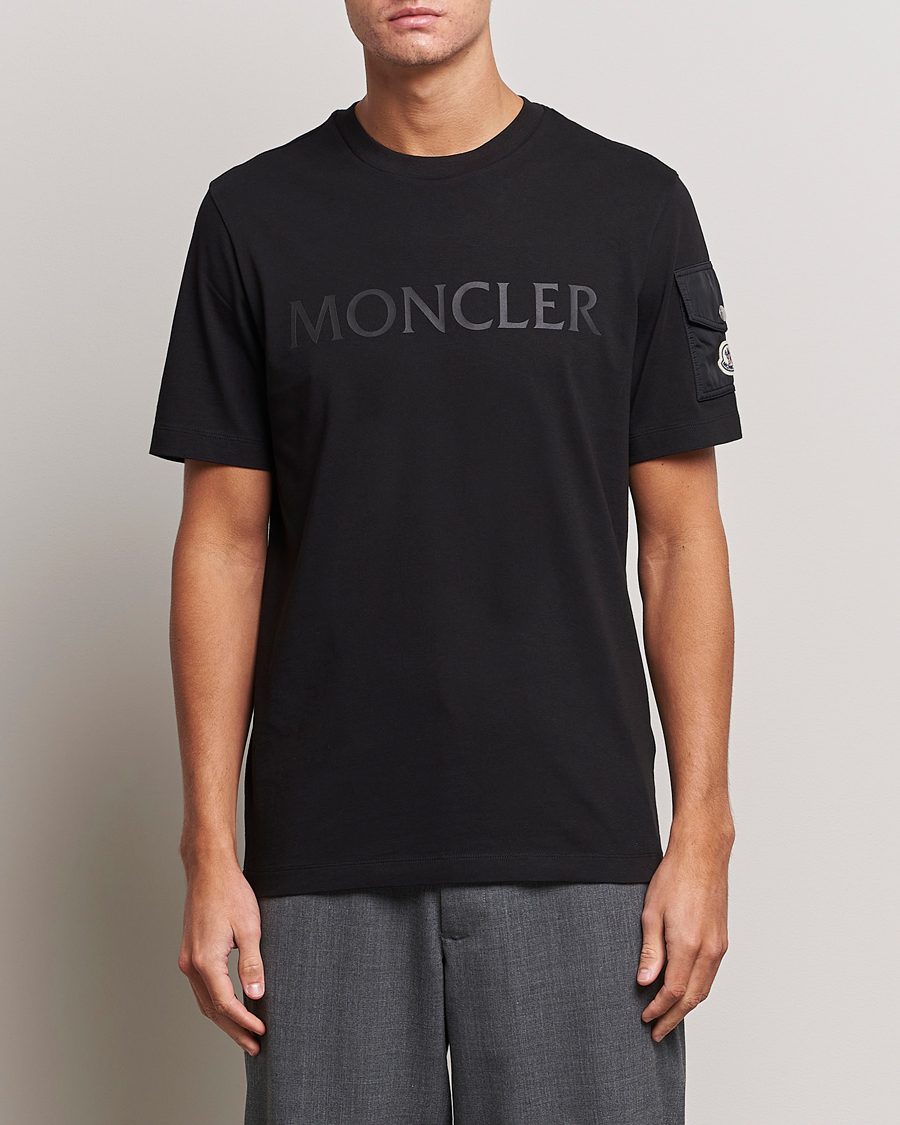 Homme | T-shirts | Moncler | Sleeve Pocket T-shirt Black