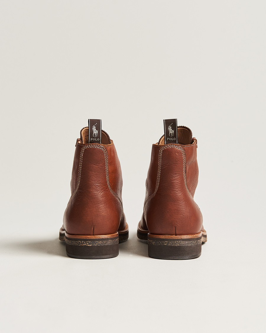 Homme | Polo Ralph Lauren RL Oiled Leather Boot Peanut | Polo Ralph Lauren | RL Oiled Leather Boot Peanut