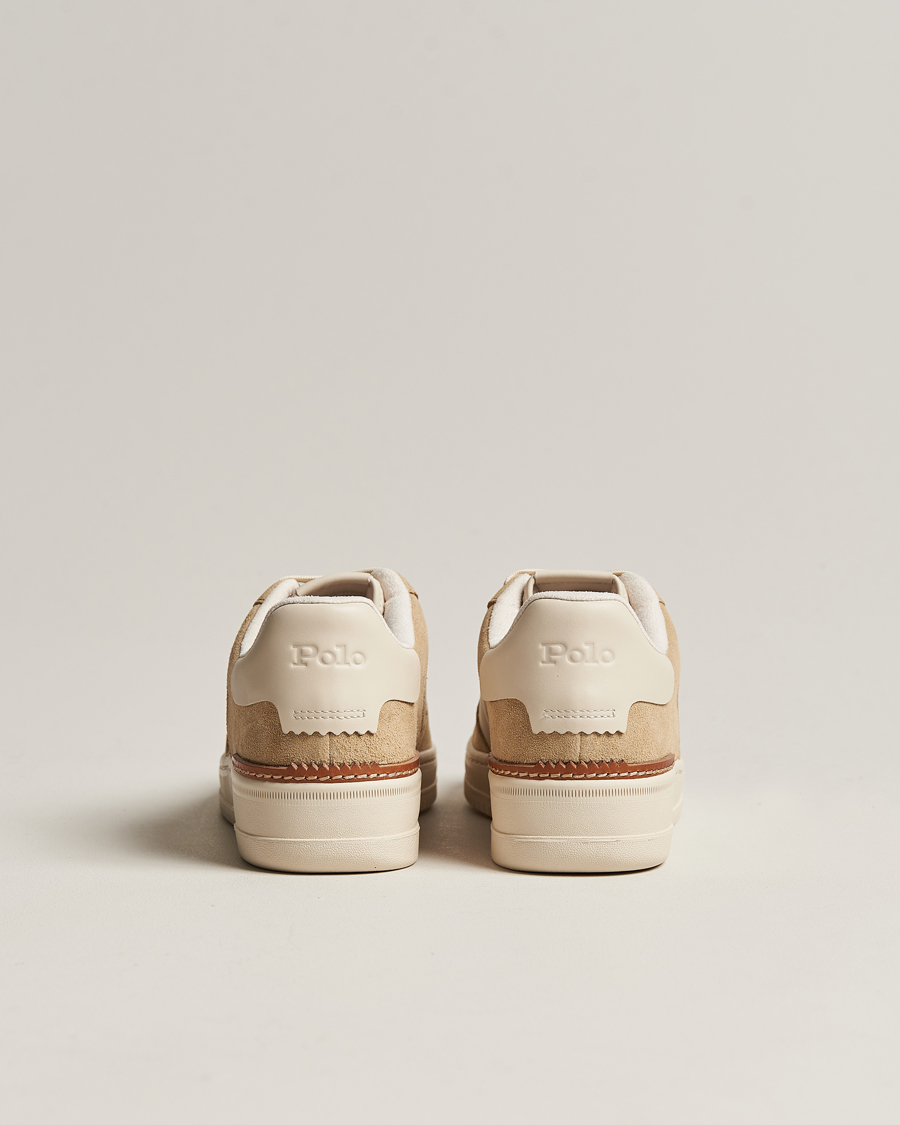 Homme | Polo Ralph Lauren Masters Court Suede Sneaker Bone/Ecru | Polo Ralph Lauren | Masters Court Suede Sneaker Bone/Ecru