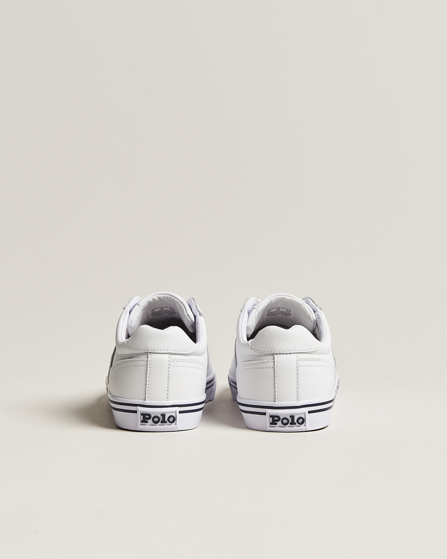 Homme | Polo Ralph Lauren Hanford Leather Sneaker Ceramic White | Polo Ralph Lauren | Hanford Leather Sneaker Ceramic White