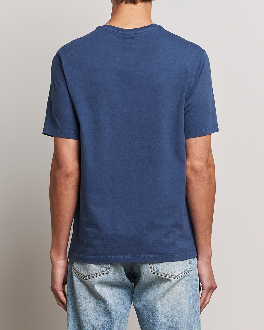 Homme | T-shirts | Maison Kitsuné | Mini Handwriting T-shirt Blue Denim