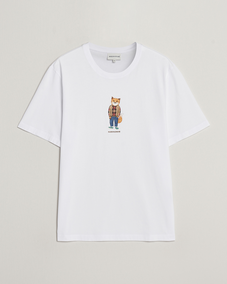 Homme | T-shirts | Maison Kitsuné | Dressed Fox T-Shirt White