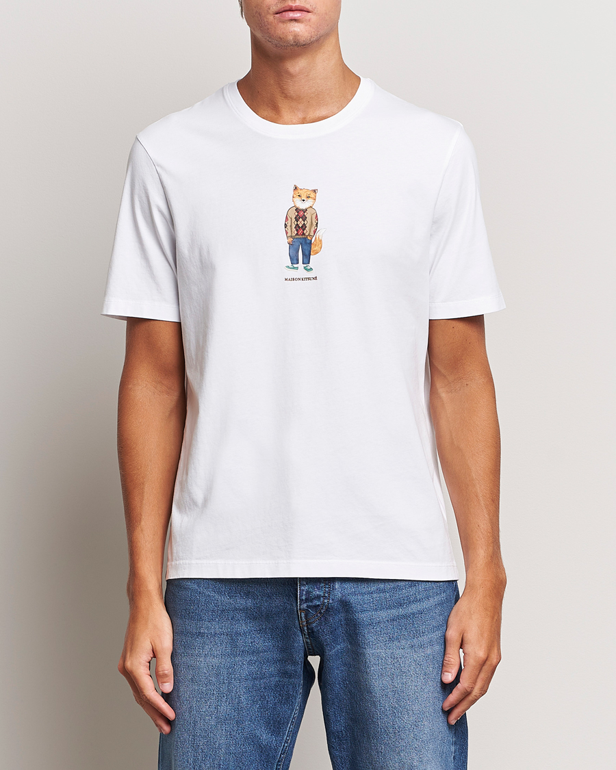 Homme | T-shirts | Maison Kitsuné | Dressed Fox T-Shirt White