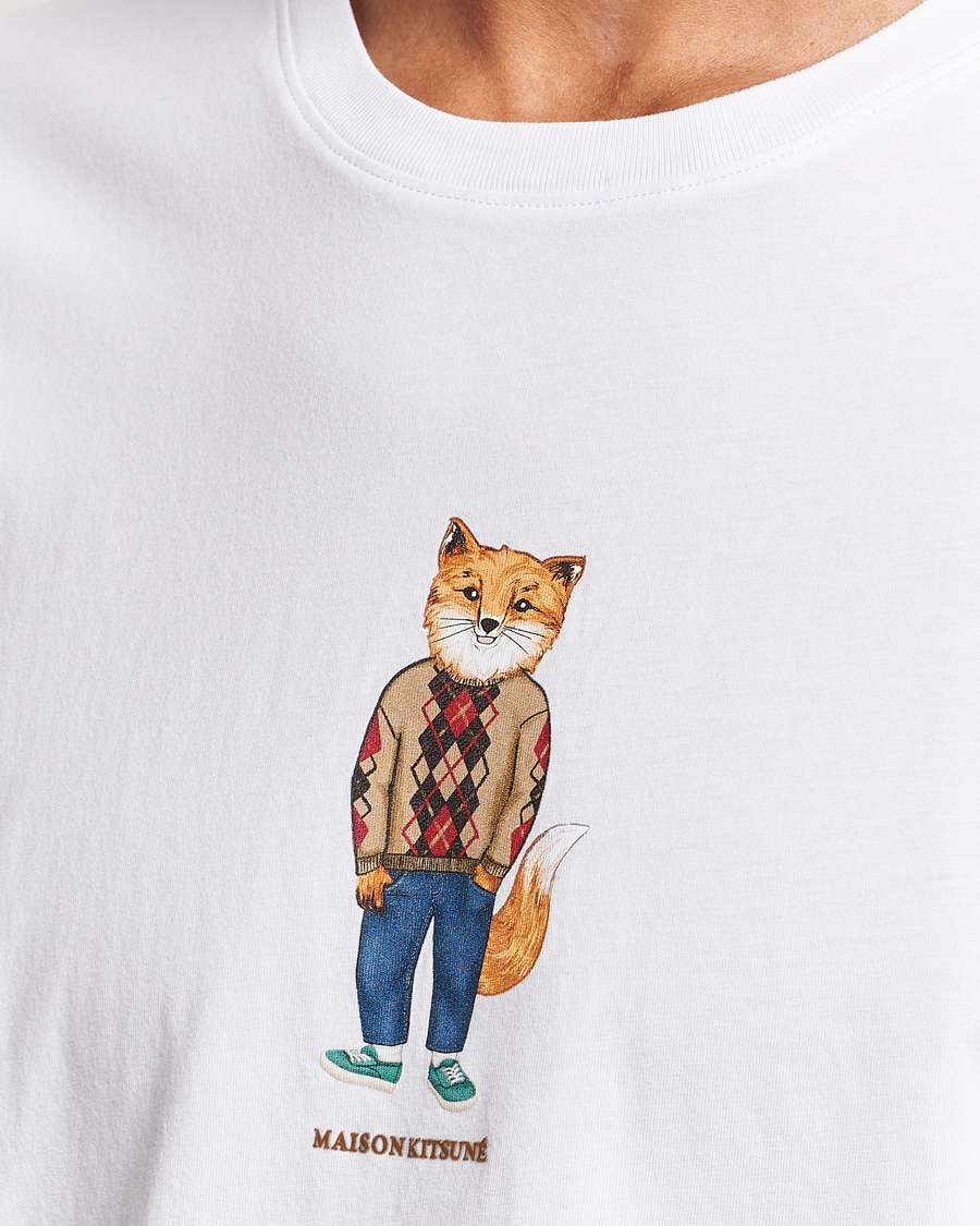 Homme | T-shirts | Maison Kitsuné | Dressed Fox T-Shirt White