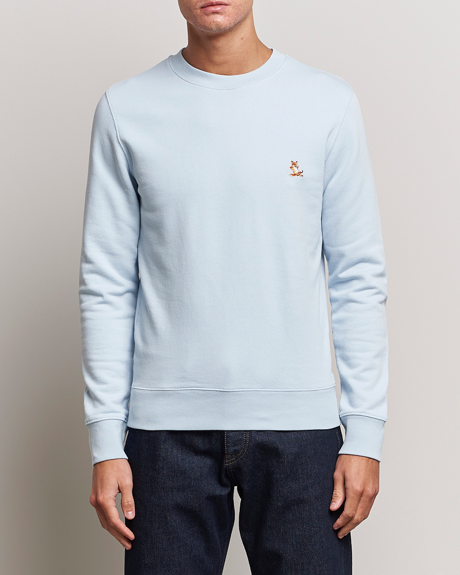 Homme | Sweat-Shirts | Maison Kitsuné | Chillax Crew Neck Sweatshirt Sky Blue