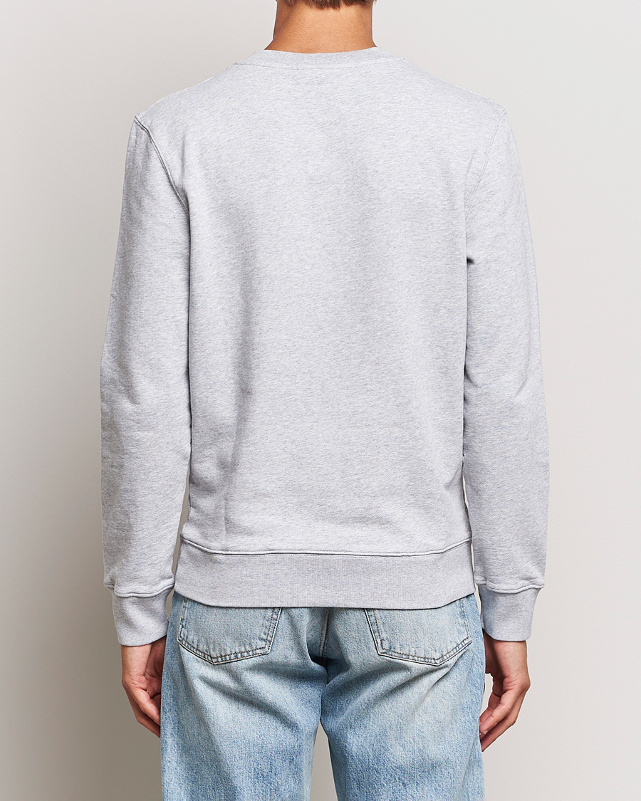 Homme | Pulls Et Tricots | Maison Kitsuné | Mini Handwriting Sweatshirt Light Grey Melange