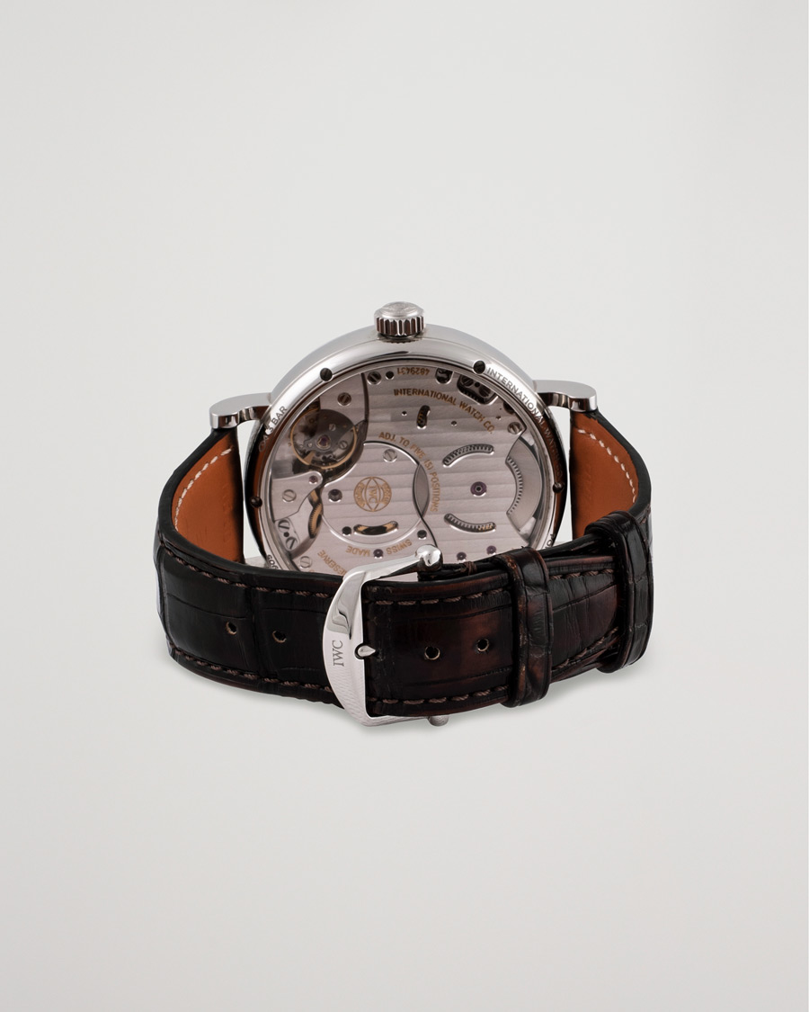 Homme | IWC Pre-Owned Portofino Moon Phase IW516401 Steel White | IWC Pre-Owned | Portofino Moon Phase IW516401 Steel White