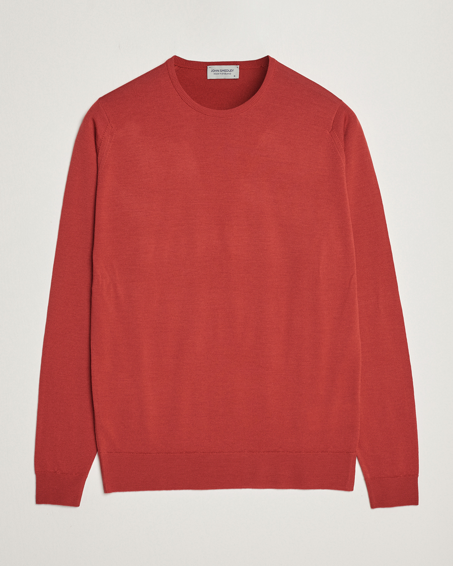 Homme | Pulls Et Tricots | John Smedley | Lundy Extra Fine Merino Crew Neck Redwood