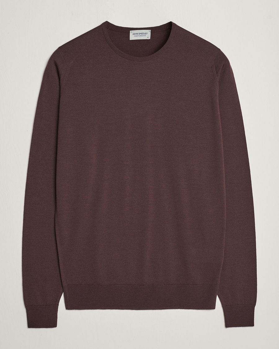 Homme | Pulls Et Tricots | John Smedley | Lundy Extra Fine Merino Crew Neck Truffle Brown