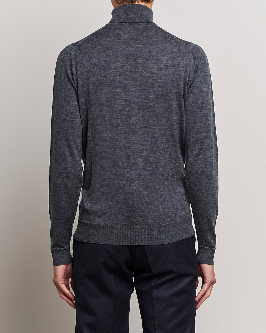 Homme | Pulls Et Tricots | John Smedley | Cherwell Extra Fine Merino Rollneck Charcoal