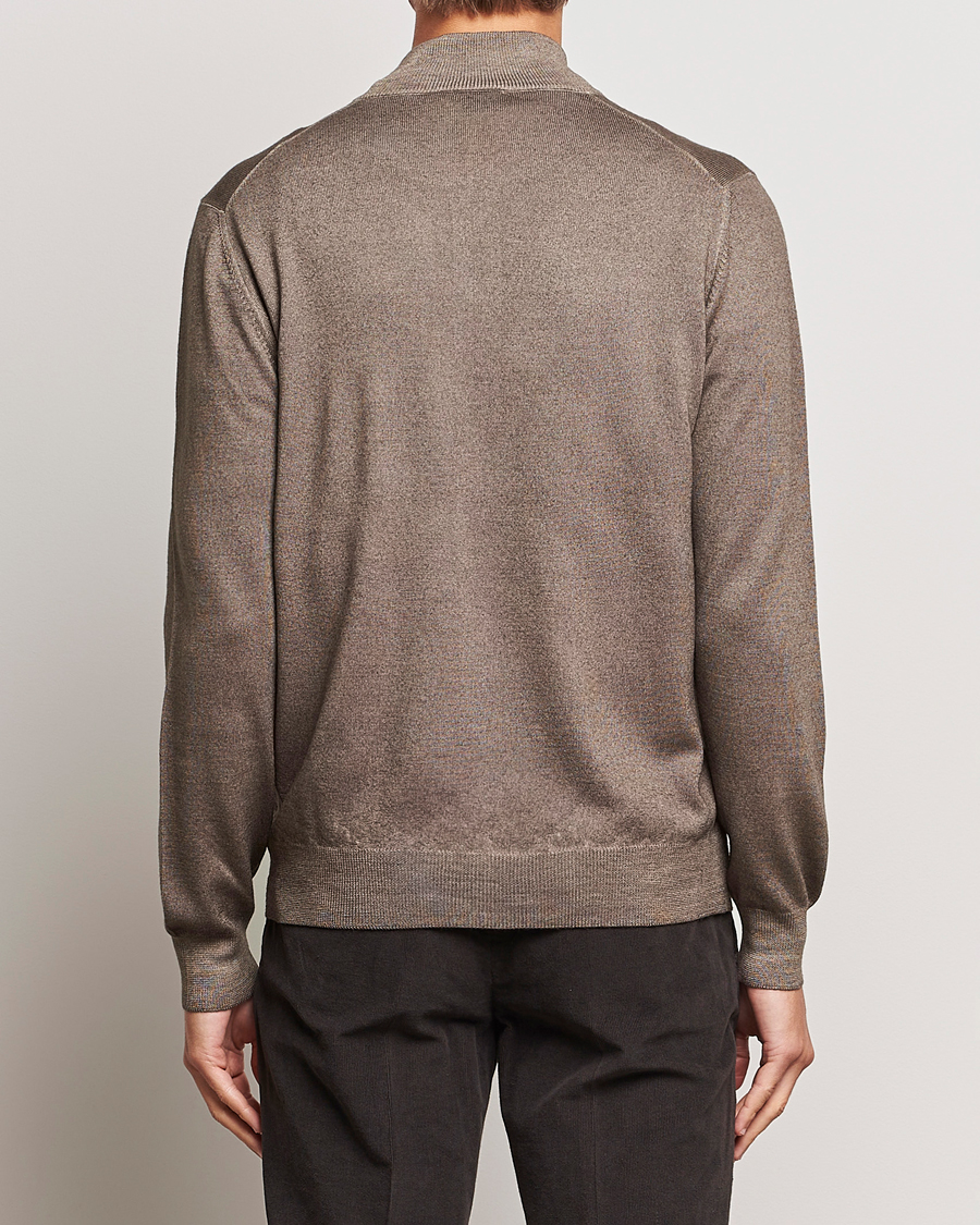 Homme | Pulls Et Tricots | Gran Sasso | Vintage Merino Fashion Fit Full Zip Beige