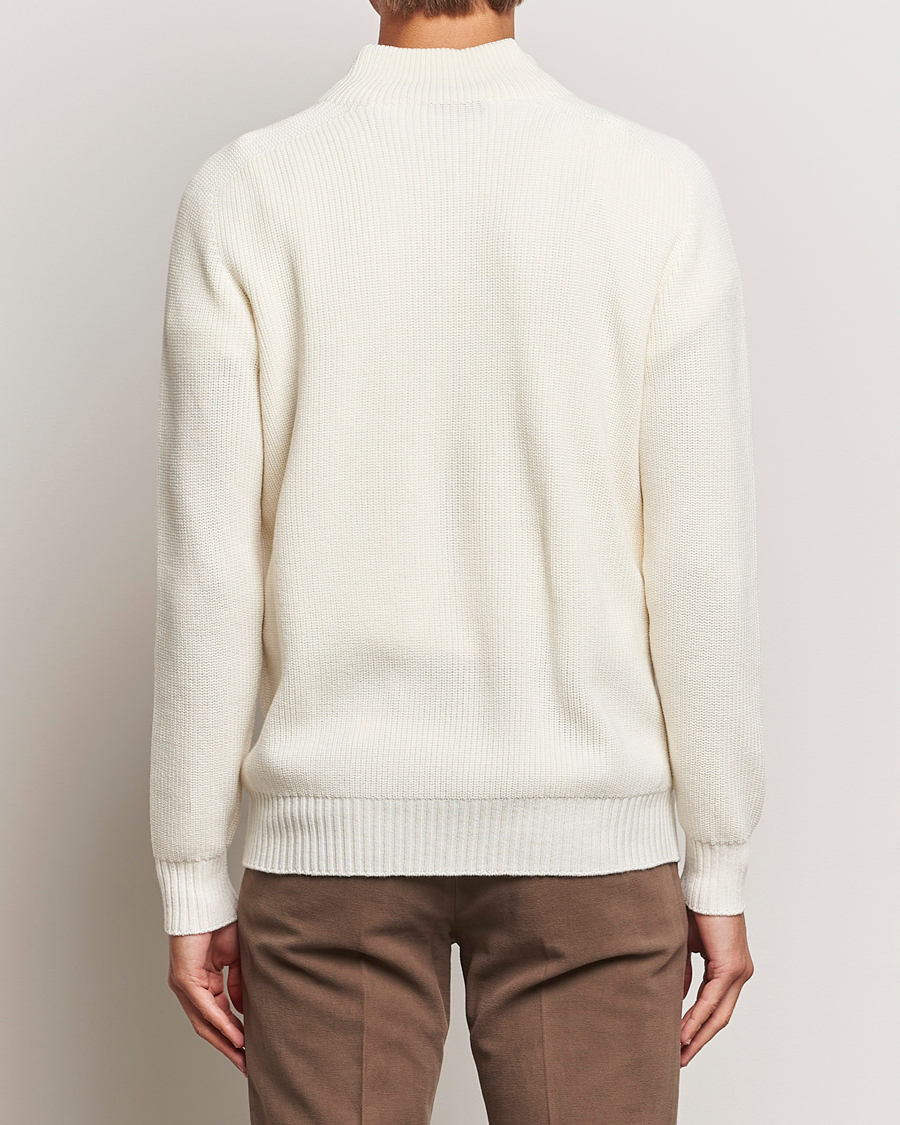 Homme | Pulls Et Tricots | Gran Sasso | Rainwool Half Zip White