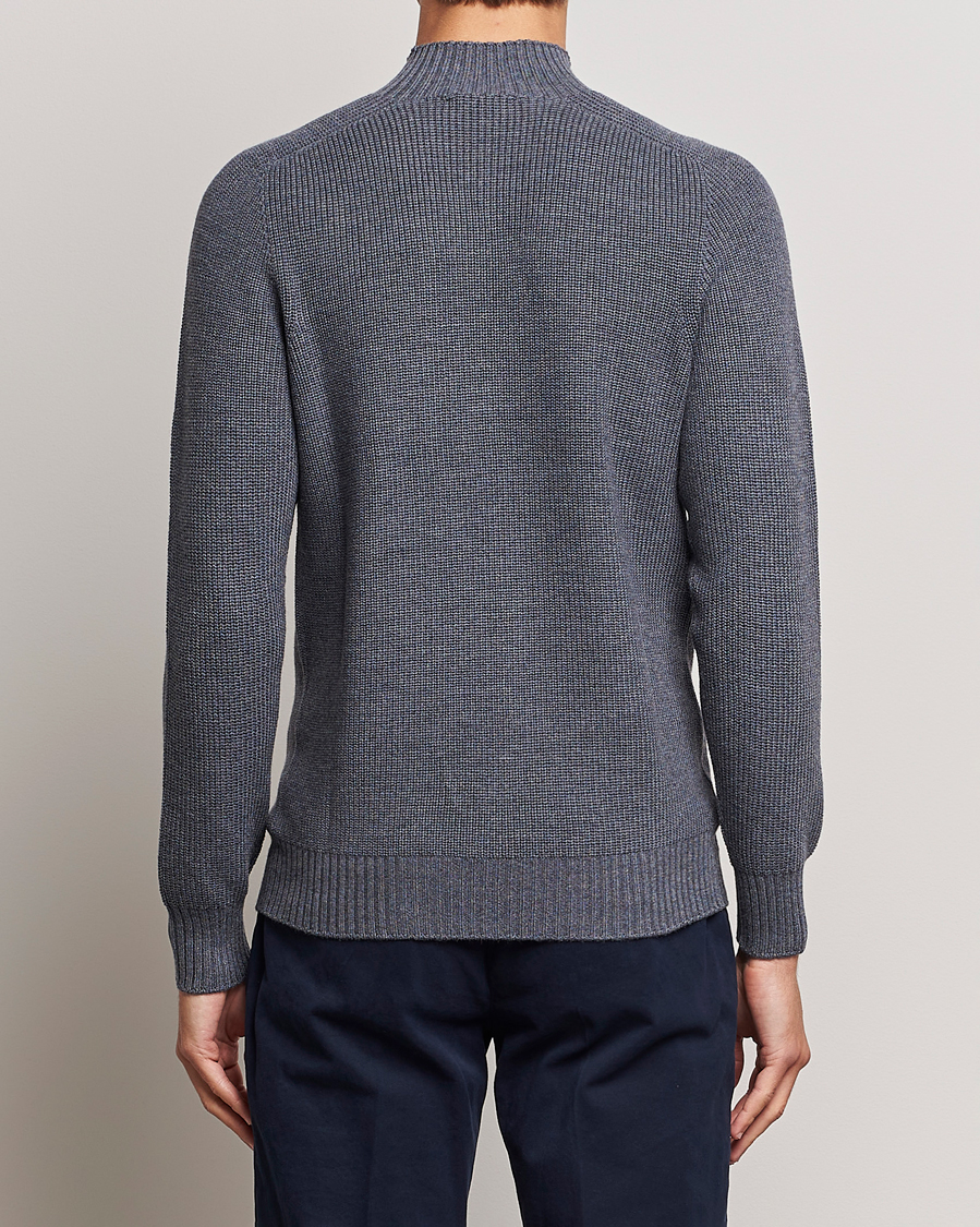 Homme | Pulls Et Tricots | Gran Sasso | Rainwool Mock Neck Grey Melange